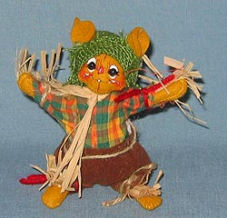 Annalee 4" Scarecrow Mouse - Mint - 310106