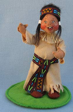 Annalee 7" Indian Girl - Open Eyes - Excellent - 315295a
