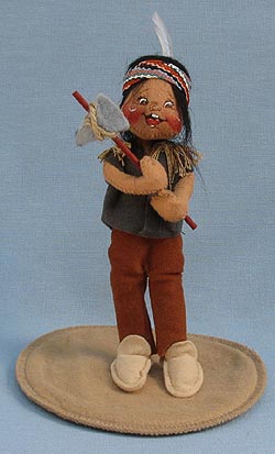 Annalee 7" Indian Boy with Tomahawk - Mint - 315496