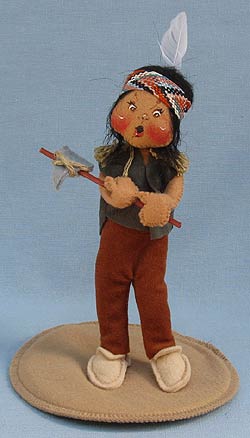 Annalee 7" Indian Boy with Tomahawk - Mint - 315496ooh