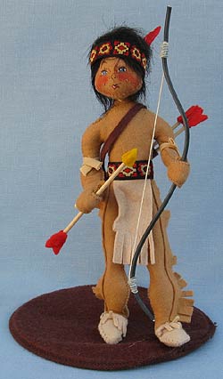 Annalee 10" Indian Chief with Bow and Arrow - Mint - 316891ooh