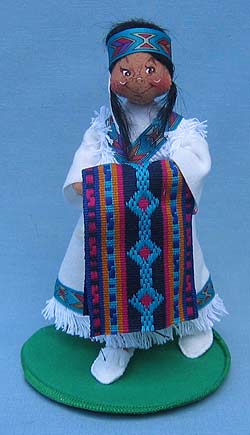 Annalee 10" Indian Maiden Holding Blanket  - Desert Bloom - Mint - 317098ox