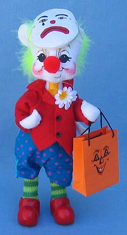 Annalee 6" Clown Trick or Treat Mouse - Mint - 329106