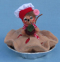 Annalee 3" Apple Pie Chef Mouse 2015 - Mint - 350015