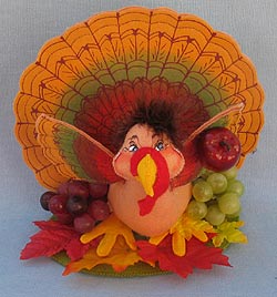 Annalee 8" Bountiful Turkey 2014 - Mint - 351214