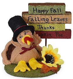 Annalee 3" Signs of Fall Turkey 2021 - Mint - 360221