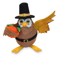 Annalee 9" Harvest Owl 2018 - Mint - 361718