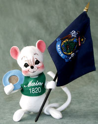 Annalee 7" State Quarter Mouse - ME - Mint - 382103