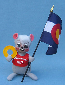 Annalee 7" State Quarter Mouse - CO - Mint - 383606