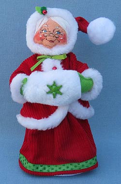 Annalee 9" Corduroy Mrs Santa - Mint - 400411