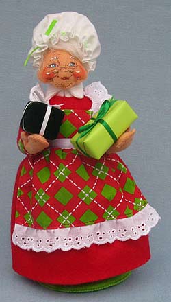 Annalee 9" Cheery Mrs Santa with Presents 2014 - Mint - 400414