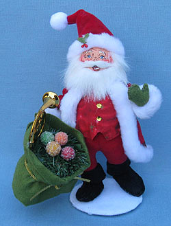Annalee 9" Christmas Delights Santa - Mint - 400512 Annalee 9" Christmas Delights Santa - Mint - 400512