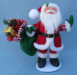 Annalee 9" Shimmermint Santa - Mint - 400711