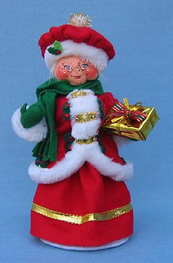 Annalee 9" Mrs Santa Christmas Elegance - Mint - 400908