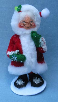 Annalee 6" Snowy Mrs Santa - Mint - 402809