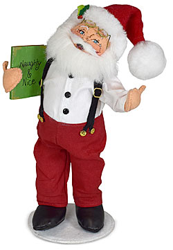 Annalee 9" Checking It Twice Santa 2022 - Mint - 410222 Annalee 9" Checking It Twice Santa 2022 - Mint - 410222
