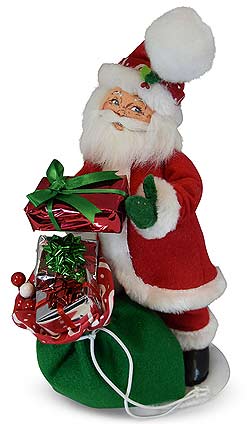 Annalee 9" Christmas Swirl Santa with Toybag 2019 - Mint - 410319 Annalee 9" Christmas Swirl Santa with Toybag 2019 - Mint - 410319