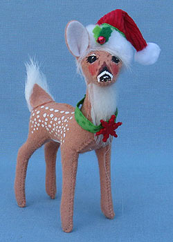 Annalee 5" Corduroy Reindeer - Mint - 450011