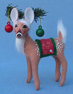Annalee 5" Glitter Dot Reindeer - Mint - 450012