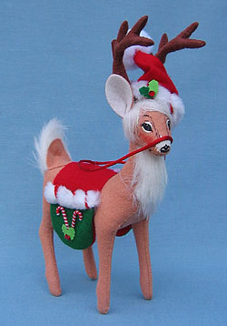 Annalee 8" Peppermint Twist Reindeer - Mint - 450308