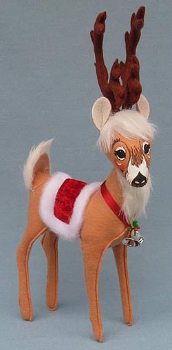 Annalee 12" MerryMint Reindeer with Bells 2014 - Mint - 450514