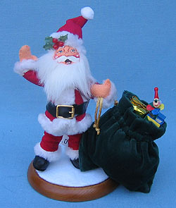 Annalee 5" Santa with Toybag - Mint - 451002