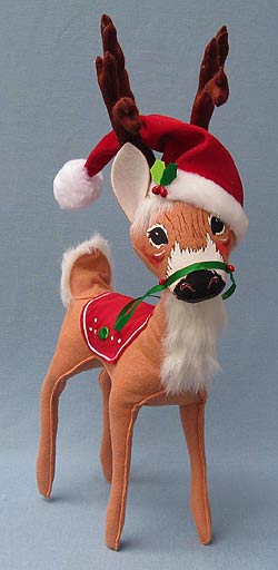 Annalee 16" Holly Berry Reindeer - Mint - 451009