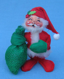 Annalee 5" Santa with Toy Bag - Mint - 451085xo