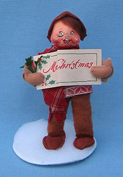 Annalee 5" Old World Caroler Boy - Mint - 465094bleye