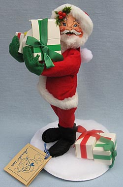 Annalee 7" Santa with Presents 1993 - Signed - 500393s Annalee 7" Santa with Presents 1993 - Signed - 500393s