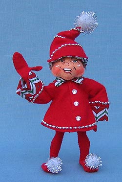 Annalee 5" Red Christmas Candy Elf - Mint - 500608