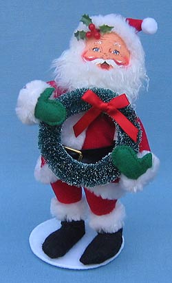 Annalee 7" Santa's Yuletide Wreath - Mint - 500702