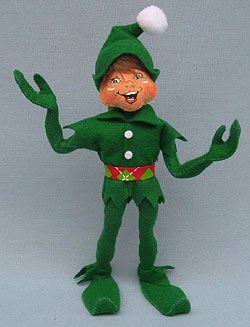 Annalee 11" Green Cheery Elf 2014 - Mint - 500814