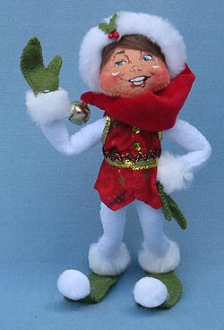 Annalee 9" White Christmas Delights Elf - Mint - 501112