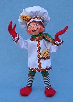 Annalee 9" Gingerbread Chef Elf - Mint - 501808