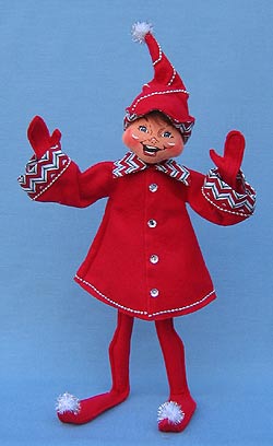 Annalee 14" Red Christmas Candy Elf - Mint - 502508