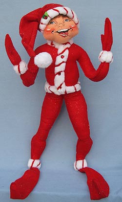 Annalee 30" Red Peppermint Twist Elf - Near Mint - 502908a