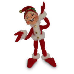 Annalee 9" Jinglebell Elf - Red - 2018 - Mint - 510918