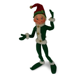 Annalee 14" Jinglebell Elf - Green - 2018 - Mint - 511318