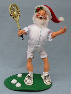 Annalee 10" Tennis Santa - Mint - 541892a