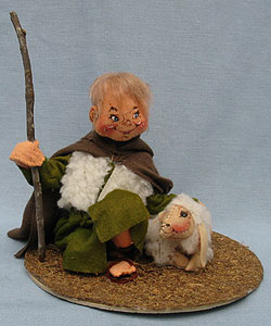 Annalee 10" Nativity Shepherd Boy and Lamb - Excellent / Very Good - 542290a