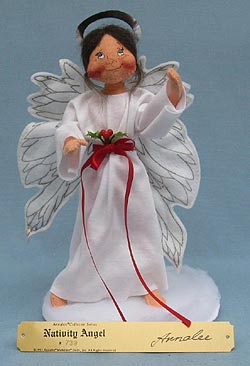 Annalee 10" Nativity Angel with Plaque Signed Annalee - Near Mint - 543091-1