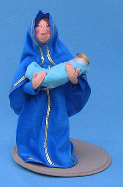 Annalee 10" Nativity Mary Holding 3" Baby Jesus - Mint - 543196a