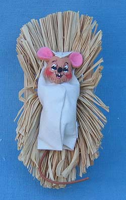 Annalee 3" Baby Jesus Nativity Mouse - Mint - 544403