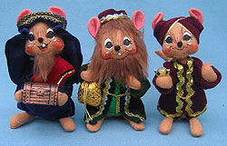 Annalee 6" Nativity Wisemen Mice Set of 3 - Mint - 5445-544705 Annalee 6" Nativity Wisemen Mice Set of 3 - Mint - 5445-544705