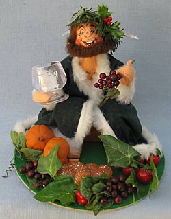 Annalee 10" Dickens Ghost of Christmas Present Holding Drink - Mint - 545696-1