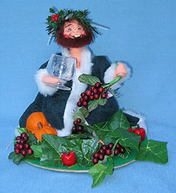 Annalee 10" Dickens Ghost of Christmas Present Holding Drink - Mint - 545696