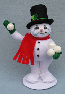 Annalee 5" Snowball Snowman 2016 - Mint - 550016