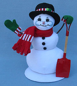 Annalee 9" Shimmermint Snowman - Mint - 550111