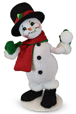Annalee 9" Snow Fun Snowman Throwing Snowball 2019 - Mint - 560219 Annalee 9" Snow Fun Snowman Throwing Snowball 2019 - Mint - 560219